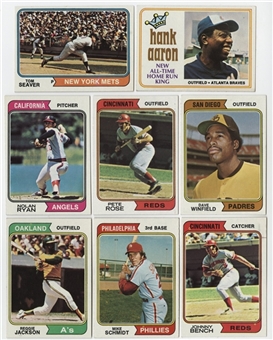 1974 Topps Baseball High Grade Complete Set (660) Plus 44-card Traded Set